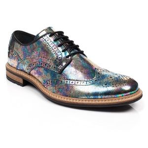 Irregular Choice Men Edwin Multicolor Oxford Shoes